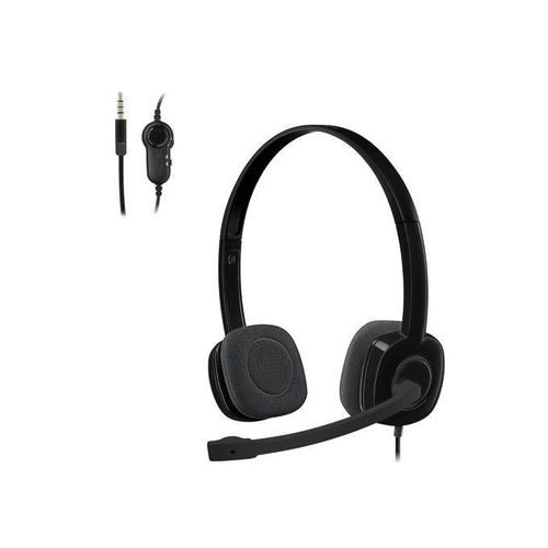 LOGITECH Casque audio filaire supra-auriculaire Logitech H151 avec micro (noir)
