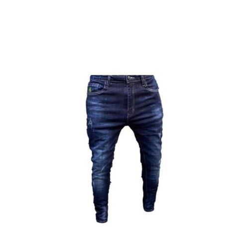 Pantalon jeans sans design- Bleu