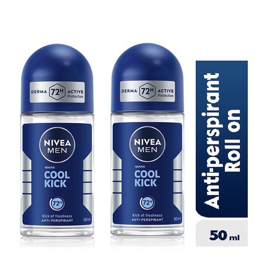 Lot de 2 Déodorant Roll-on Cool Kick pour homme- 50ml