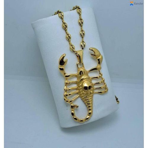 Chaîne En Grain De Café Homme Médaillée Arraignée BG