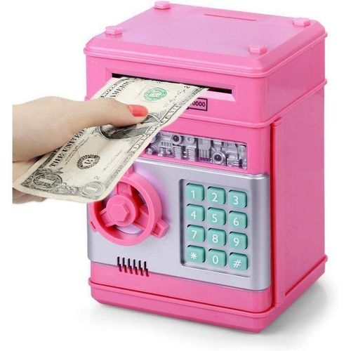 Tirelire Coffre-fort électronique De Pièces Et Billets - Coffre-fort Avec Le Code De Sécurité BG