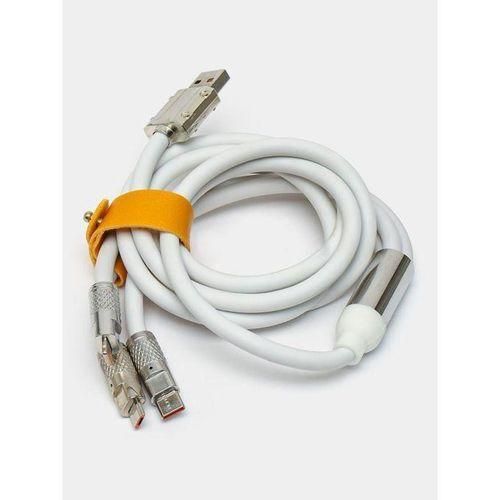 Câble De Charge Rapide De Type C, Micro USB, Compatible IPhone, Samsung, Huawei, Xiaomi, Chargeur De Téléphone, 120 W, 6A, 3 En 1