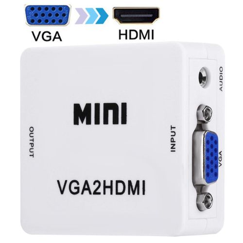 Convertisseur numérique audio-vidéo HD 1080p HDMI, mini-VGA vers HDMI