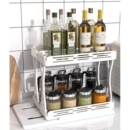 Étagère rotative à tiroir coulissant