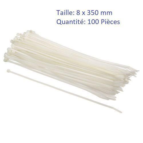 Attache Cable 8 X 350 Mm - 100 Pièces / Sachet