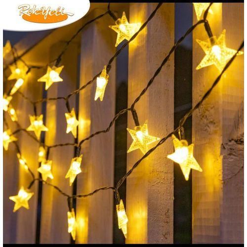 Guirlande Lumineuse LED Étoiles - Blanc Chaud (Effet Féerique) - Alimentation à piles