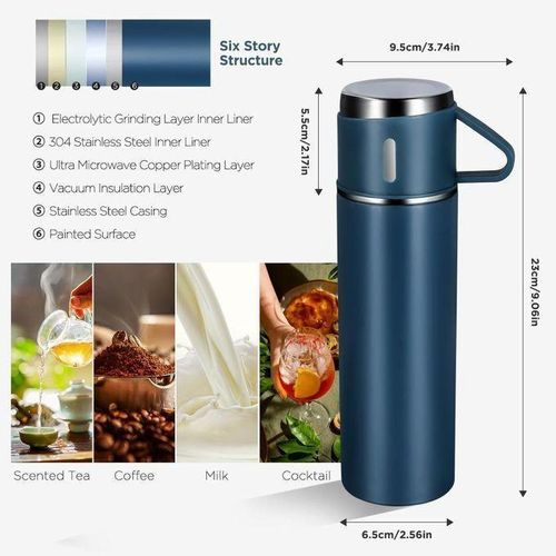 Chic Bouteille thermos en acier inoxydable 304.