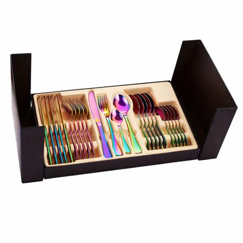 Service de Table Doré Premium – Coffret Complet de Couverts Élégants