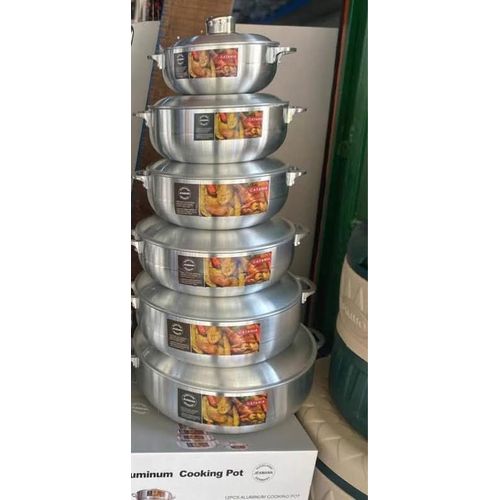 Marmite Aluminium 6 Pièces (CASSEROLE)