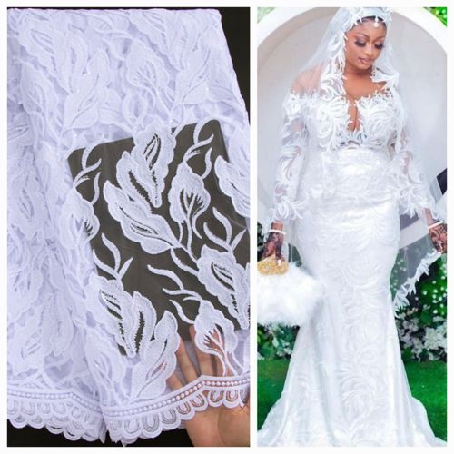 DENTELLE AFRICAINE DU NIGERIA FRENCH LACE 5YARDS