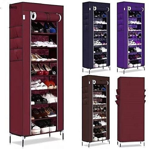 Etagère Range Jusqu'A 1 à 30 Chaussures-marron/gris/violet
