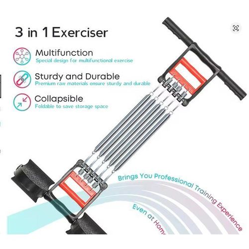 Extenseur de poitrine ressort pince main barres cteles 3 en 1 quipement de fitness domicile pour les doigts labdomen la taille les bras lexercice musculaire