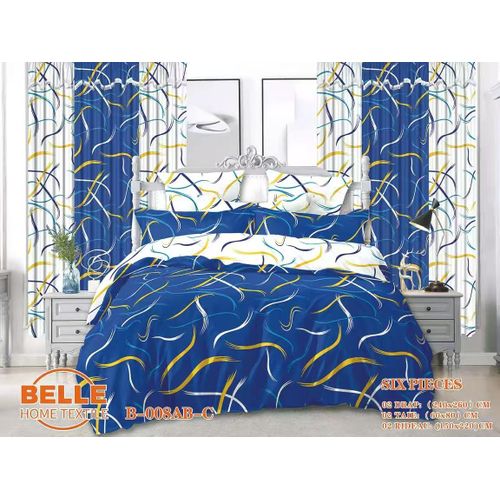 Draps De Lit 3 Places, 2 Draps, 2 Taies 2 Rideaux