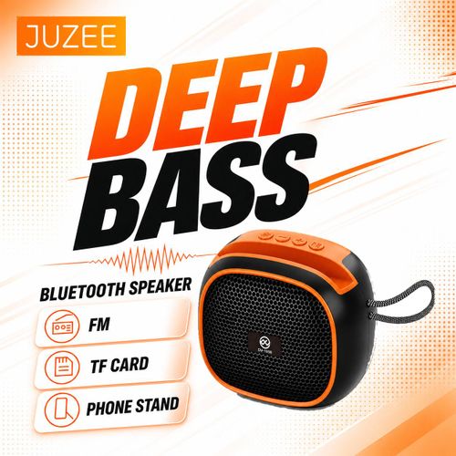 Mini enceinte Bluetooth portable sans fil avec support pour téléphone, son stéréo avec basses profondes, radio FM, lecteur de musique TF et USB - Noire