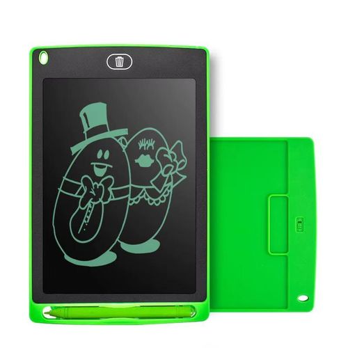 Ardoise numérique vert , Tablette d’écriture LCD réutilisable pour enfant, Jouet éducatif électronique