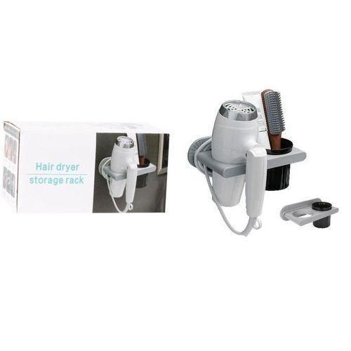 Support de sèche-cheveux mural auto-adhésif universel pour salle de bain, support multifonctionnel pour sèche-cheveux, organisateur d'outils de soins de coiffure