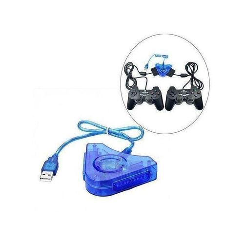 Câble adaptateur de convertisseur USB pour manette de jeu PS2, contrôleur de jeu pour Playstation 2, Avec Deux Ports Sur Console PS3