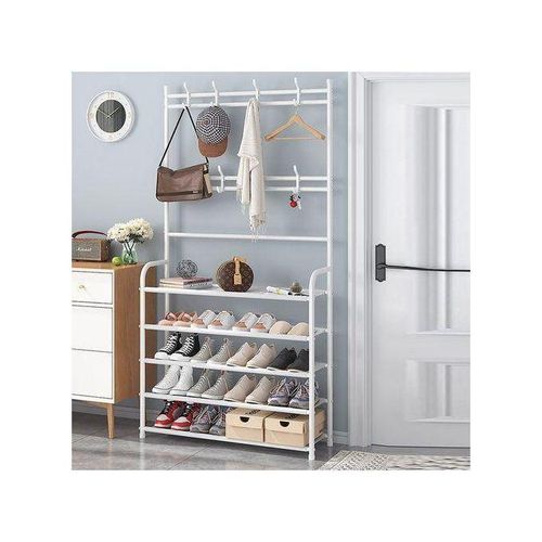 Étagère à chaussures + Porte-manteau