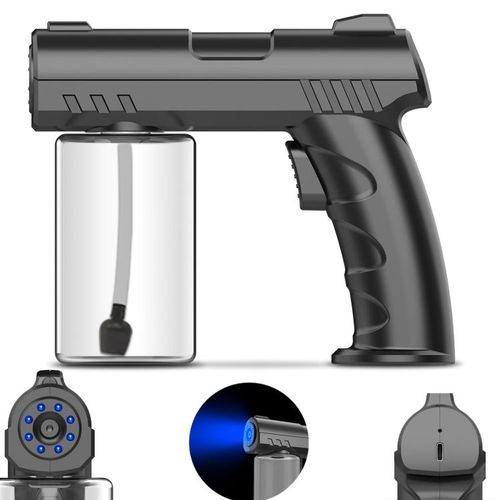 Pistolet à Pulvérisation Nano Lumière Bleue 280 ML, Pistolet à Pulvérisation Nano, Pistolet à Pulvérisation Atomisant, Pulvérisateur Portable Sans Fil, Pistolet à Vapeur Après-rasage Pour Coiffeur, Pulvérisateur Atomisant Pour La Maison Et La Voiture