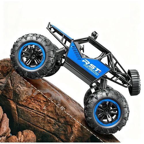 Jouet Voiture Télécommandée Tout-Terrain RC 2RM Escalade Phares