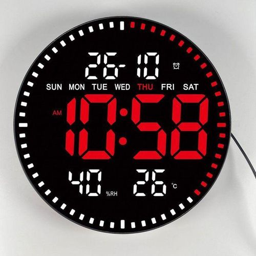 Horloge Numérique Réveil Moderne Table Simple Télécommande HG
