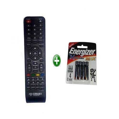 Télécommande Universel - Noir + 4 Pile Energizer - Noir