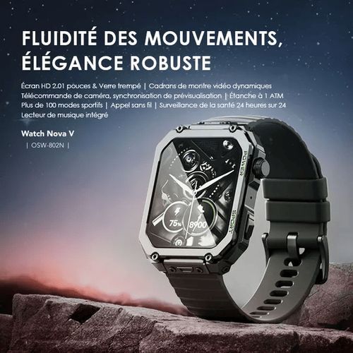 Watch Nova V 2.01" HD cadrans de montre vidéo smart watch