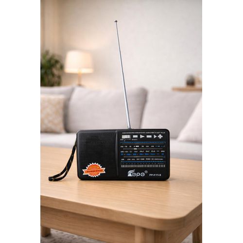 RADIO FM -TROIS BANDE - FM-AM - SW . LONGUE ANTERNE- RECHARGEABLE .