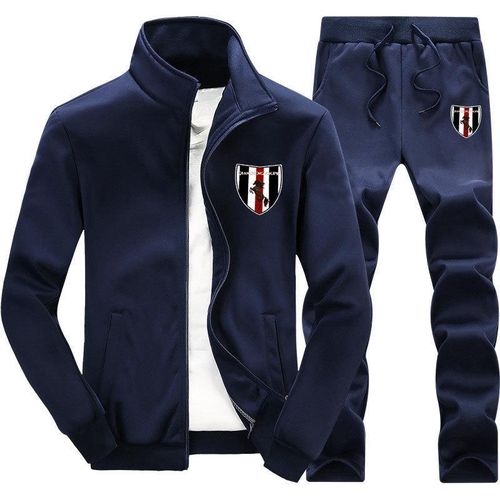 Ensemble veste et pantalon de sport 2 pièces pour homme - Bleu