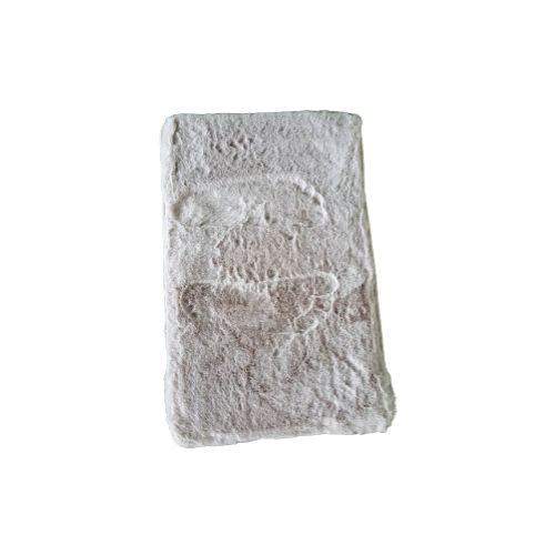 Tapis Sortie De Bain Absorbant Dimension 40/60- Poillu Gris