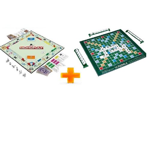 Monopoly Scrabble 2 En 1 Jeux De Socit Grand - 2-4 Joueurs - 8 Ans Et Plus
