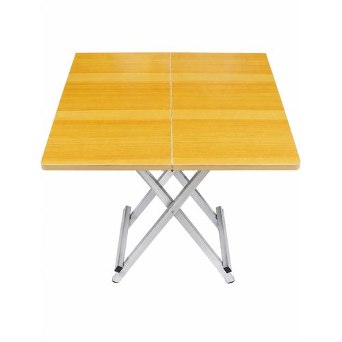 Table - Table pliante en acier et en bois 60*60