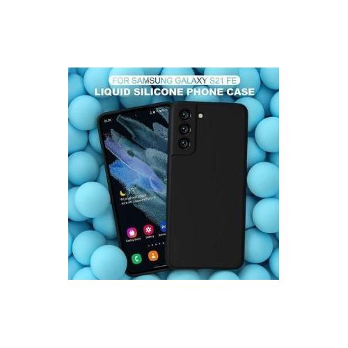 Coque En Silicone Compatible Pour Samsung Galaxy S21 FE- NOIR