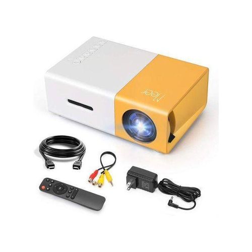Mini Projecteur, Projecteur Vidéo LCD LED Couleur Portable Pico Films TV, Jeux De Société, Divertissements En Plein Air Avec Interfaces HDMI, USB Et AV Et Télécommande