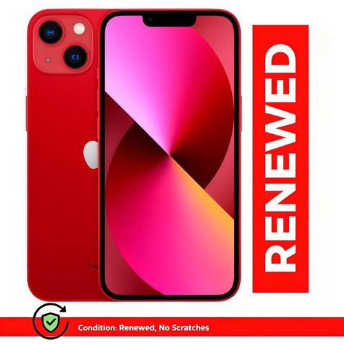 Apple iPhone 13 - Smartphone 5G - Mémoire interne 128 Go - Écran OLED - 6,1 pouces - 2532 x 1170 pixels - Double caméra arrière 12 Mpx - Caméra frontale 12 Mpx rouge