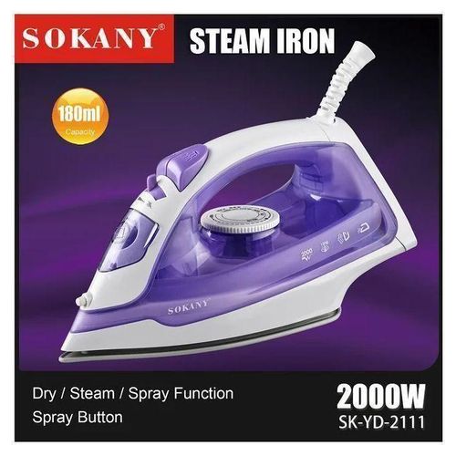 Fer à Repasser Haute Puissance à Vapeur. Puissance : 2000 Tension : 220V