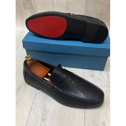 Mocassin de luxe -baladeuse homme en cuir véritable- chaussure homme authentique