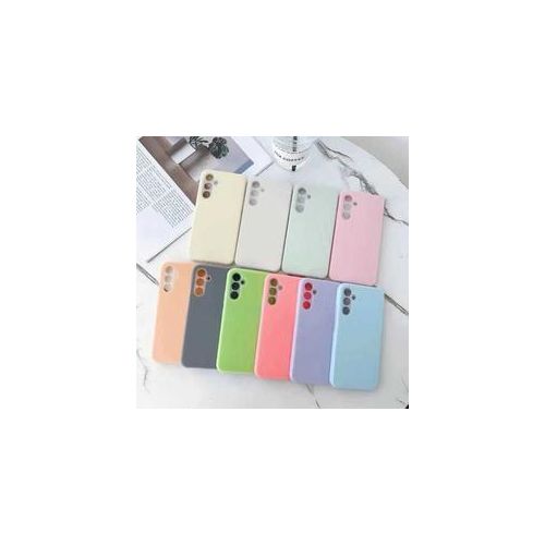 Coque en silicone compatible à Samsung A55 avec 2 antichoc - Bleu