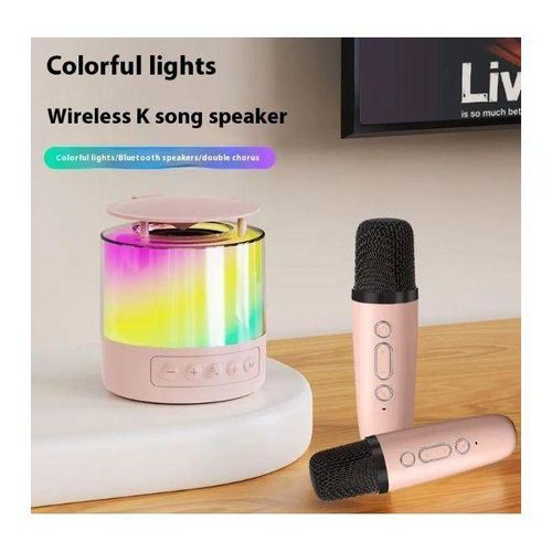 Haut-parleur Bluetooth Karaok Color Avec Microphone