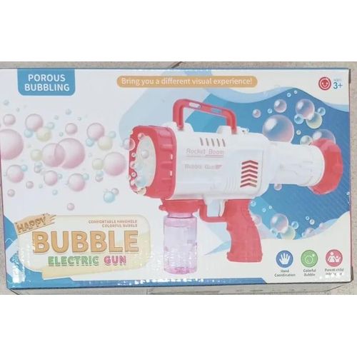 Pistolets à Bulles de Savon Enfants avec LED pour Jeux Extérieur 32 Trous