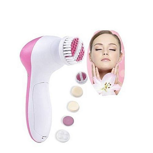 Brosse Electrique Pour Soins De Visage 5 En 1 - Rose