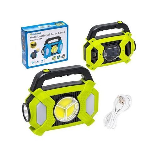 Lampe Solaire Et électrique Rechargeable Au Soleil