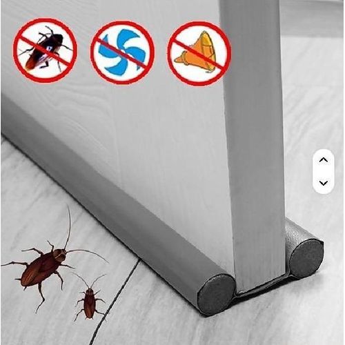 Bas de Porte Double Face 1 pièce- Anti Courant d'Air, Anti Poussière & Anti Bruit - Ajustable - Boudin Bas De Porte Protection Contre Courant D'Air Et Insecte - Multicolore