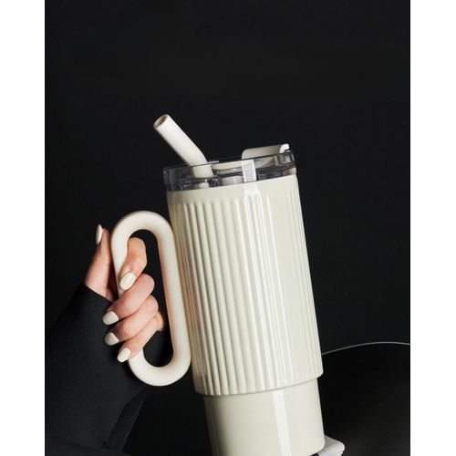 Thermos/ Gobelet Isotherme Grand Format (1000mL) avec Anse Ergonomique