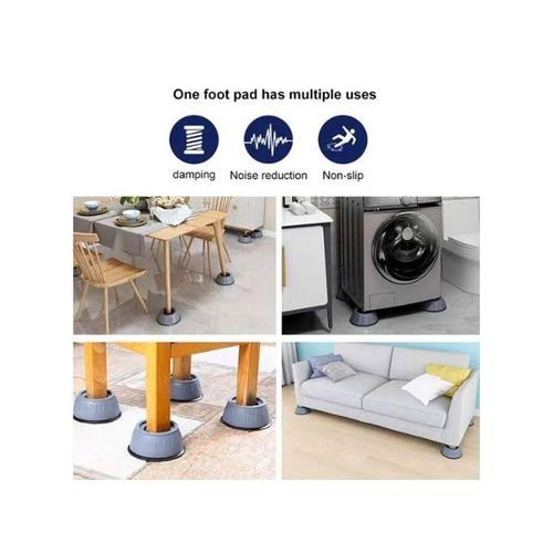 Coussinet Universel Antidérapant Et Anti Vibration 4 Pièces
