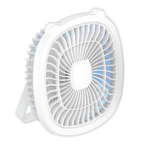 Mini Ventilateur de Bureau avec Lampe LED pour Chambre