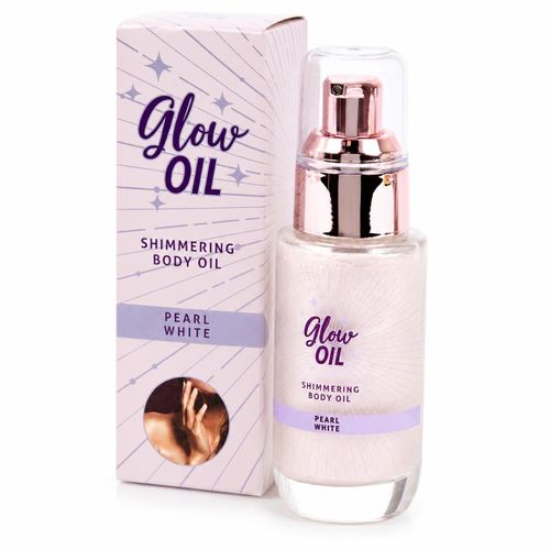 Glow Oil Pearl White Shimmering Body Oil 30 ml – Huile Corps Illuminatrice Effet Nacré – Finition Lumineuse