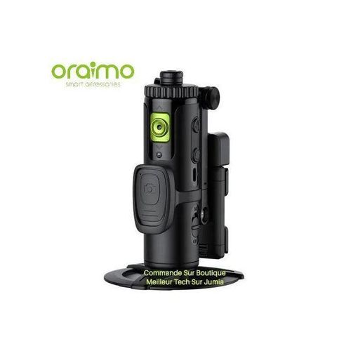 PREMIUM Oraimo Support FlowMotion Gimbal Suivi Du Visage - Support Suivie De Mouvement Rotatif 360° - Stabilisateur Support Pour Video HG