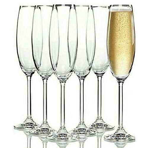 Six (6) Pièces De Verres à Coupe De - Tranparent BN