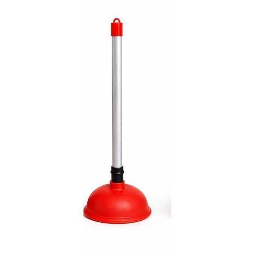 Ventouse Déboucheur Haute Pression - Pompe Manuelle Ultra Résistante pour Évier, Lavabo, Douche & WC - Rouge